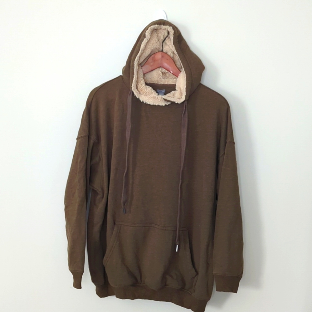 Aerie Oversized Faux Fur Hoodie